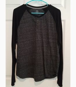 Black and gray heatered lomg sleeve